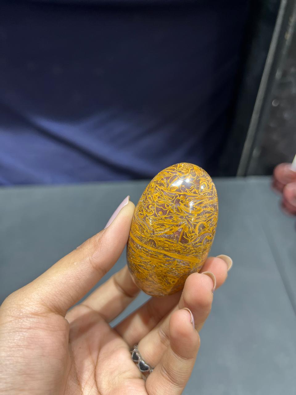 Maryam Jasper Lingam 124g - AEORA ROCKS INDIA -Healing Crystals superstore