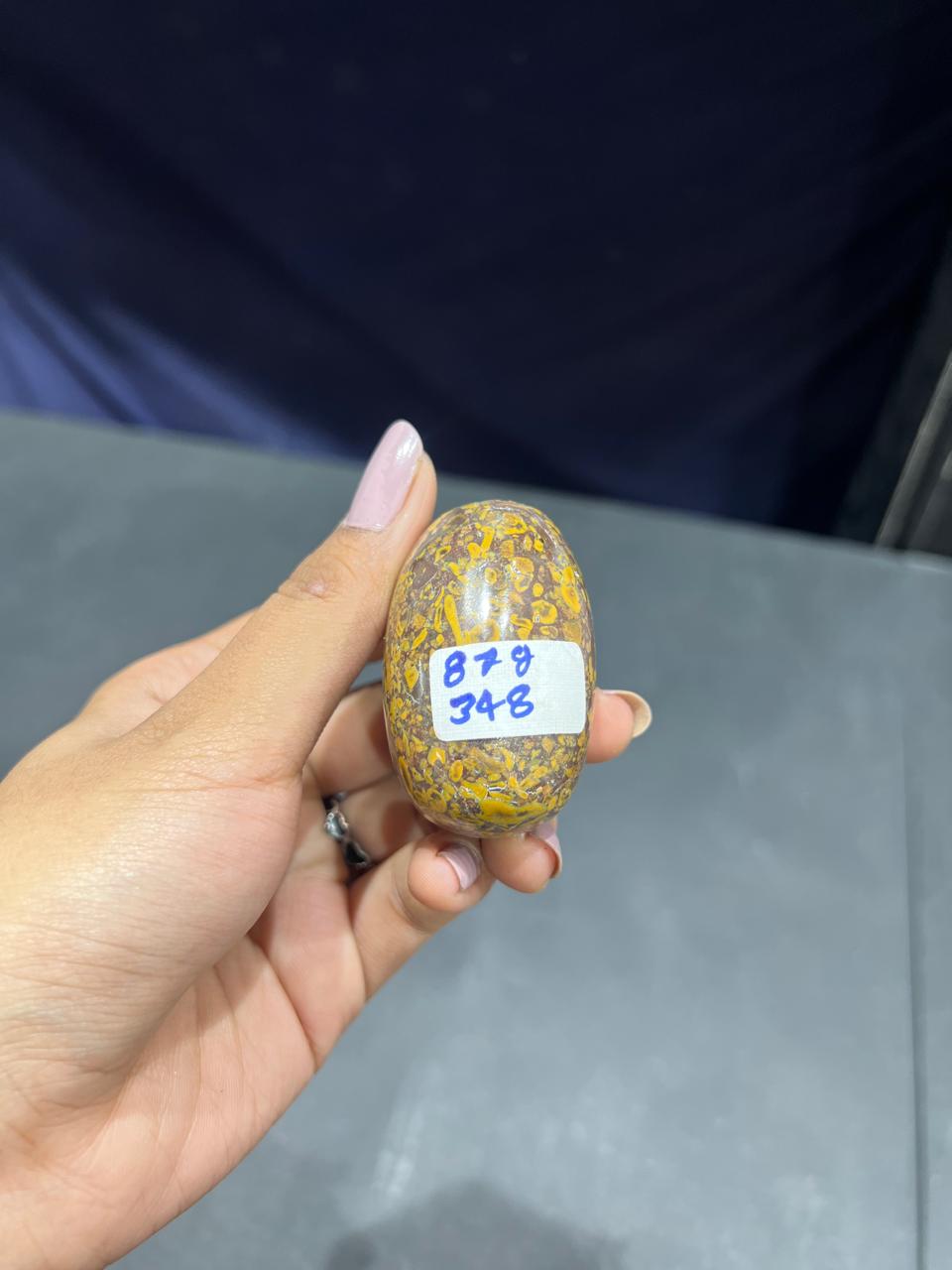 Fruit Jasper Lingam 87g - AEORA ROCKS INDIA -Healing Crystals superstore