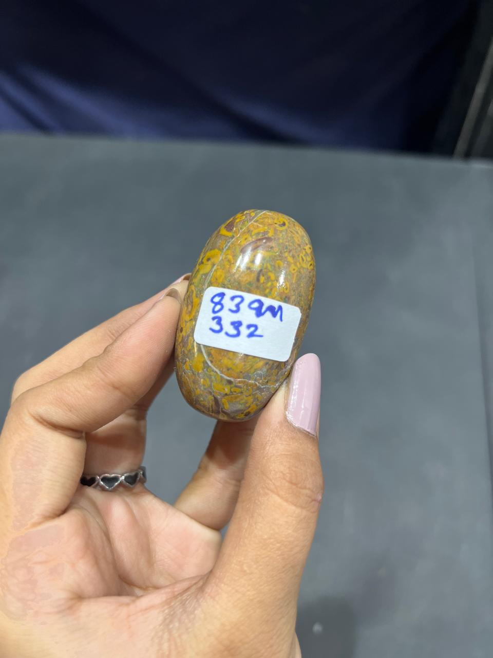 Fruit Jasper Lingam 83g - AEORA ROCKS INDIA -Healing Crystals superstore