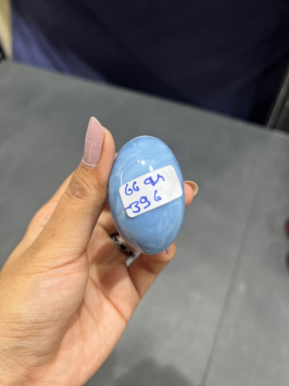 Blue Opal Lingam 66g - AEORA ROCKS INDIA -Healing Crystals superstore