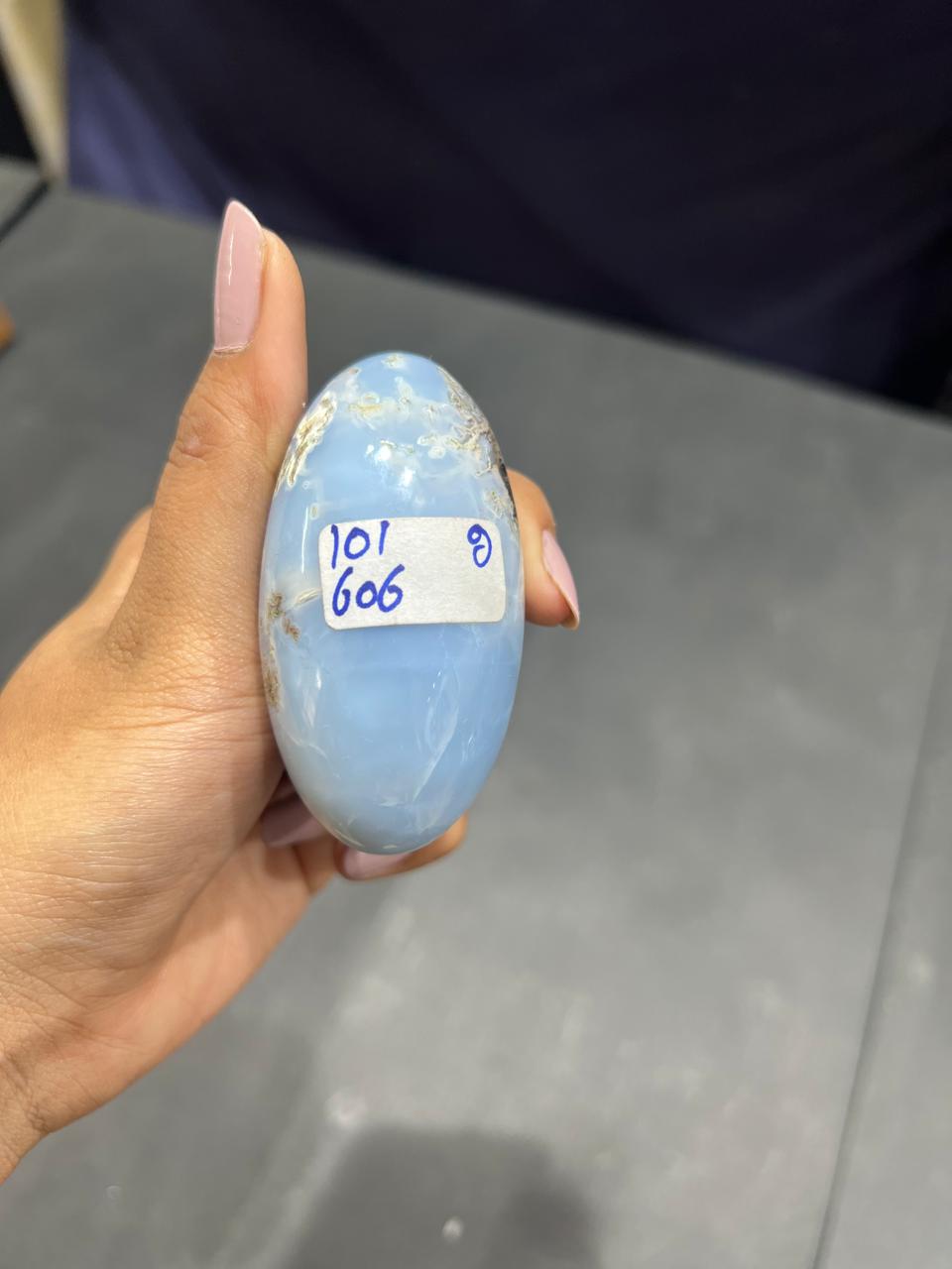 Blue Opal Lingam 101g - AEORA ROCKS INDIA -Healing Crystals superstore