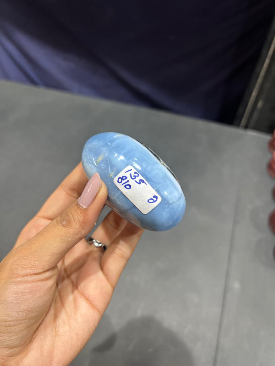 Blue Opal Lingam 135g - AEORA ROCKS INDIA -Healing Crystals superstore