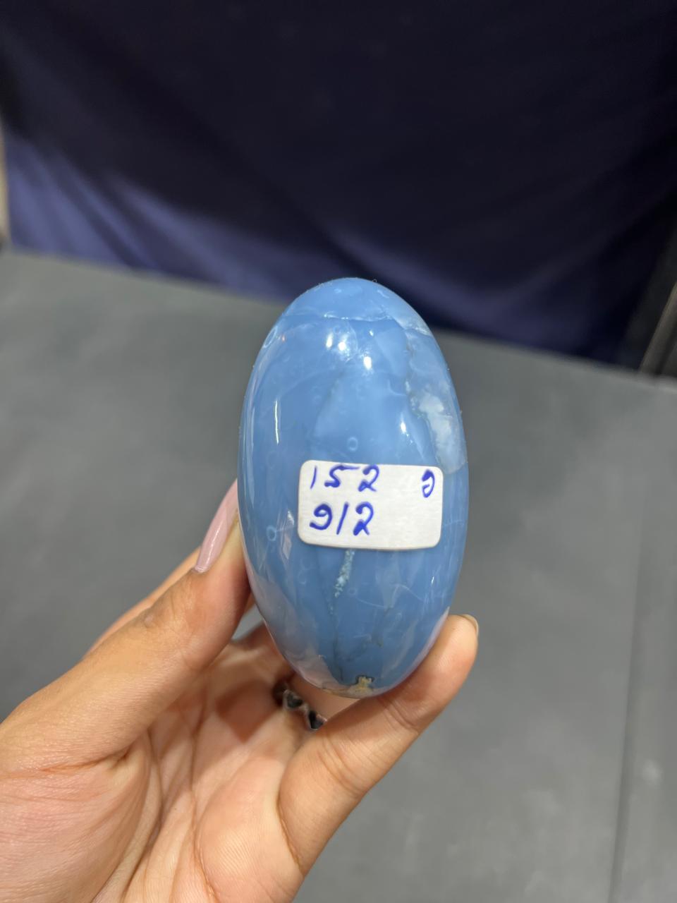 Blue Opal Lingam 152g - AEORA ROCKS INDIA -Healing Crystals superstore
