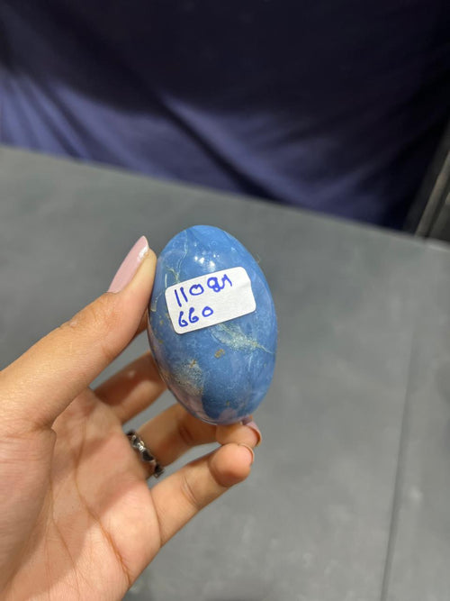 Blue Opal Lingam 110g - AEORA ROCKS INDIA -Healing Crystals superstore