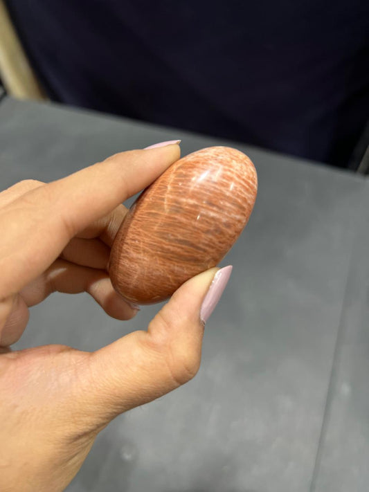 Orange Moonstone Lingam 89g