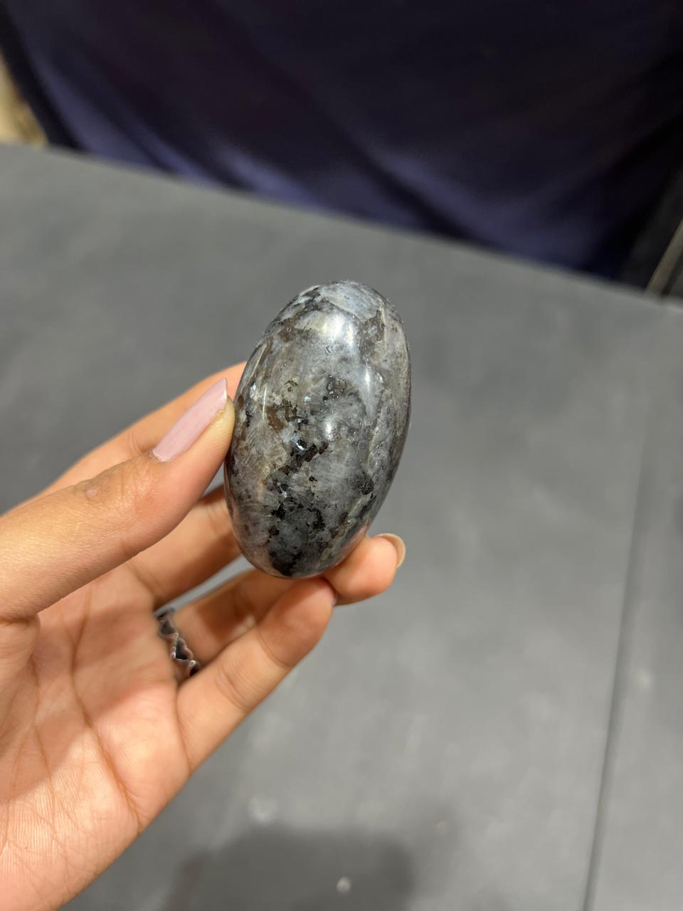 Larvikite Lingam 103g - AEORA ROCKS INDIA -Healing Crystals superstore