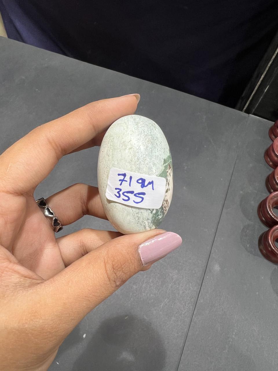 Unicorn Jasper Lingam 71g - AEORA ROCKS INDIA -Healing Crystals superstore