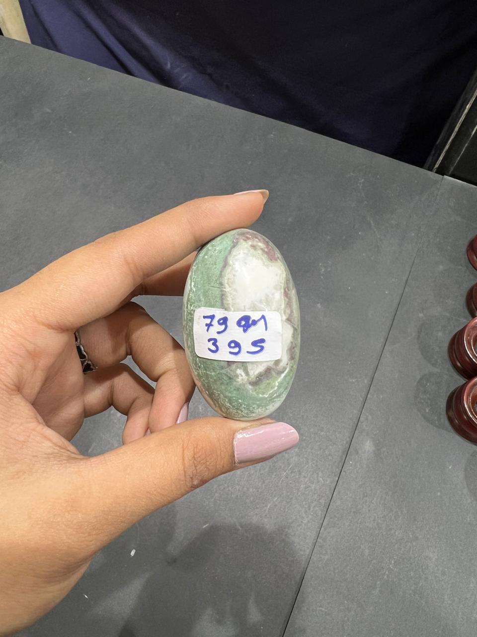 Unicorn Jasper Lingam 79g - AEORA ROCKS INDIA -Healing Crystals superstore