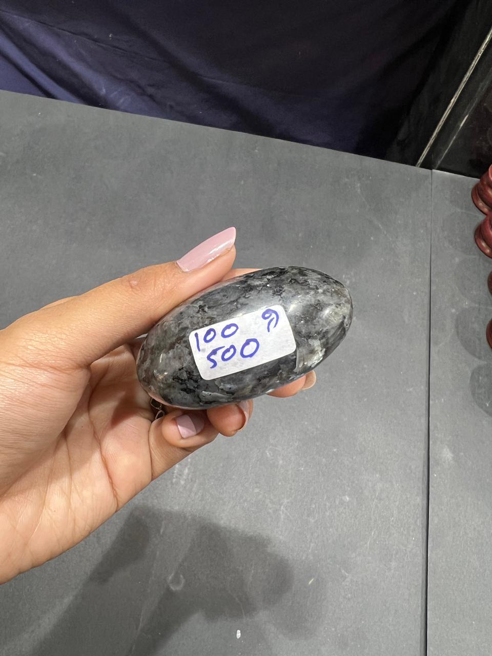 Larvikite Lingam 100g - AEORA ROCKS INDIA -Healing Crystals superstore