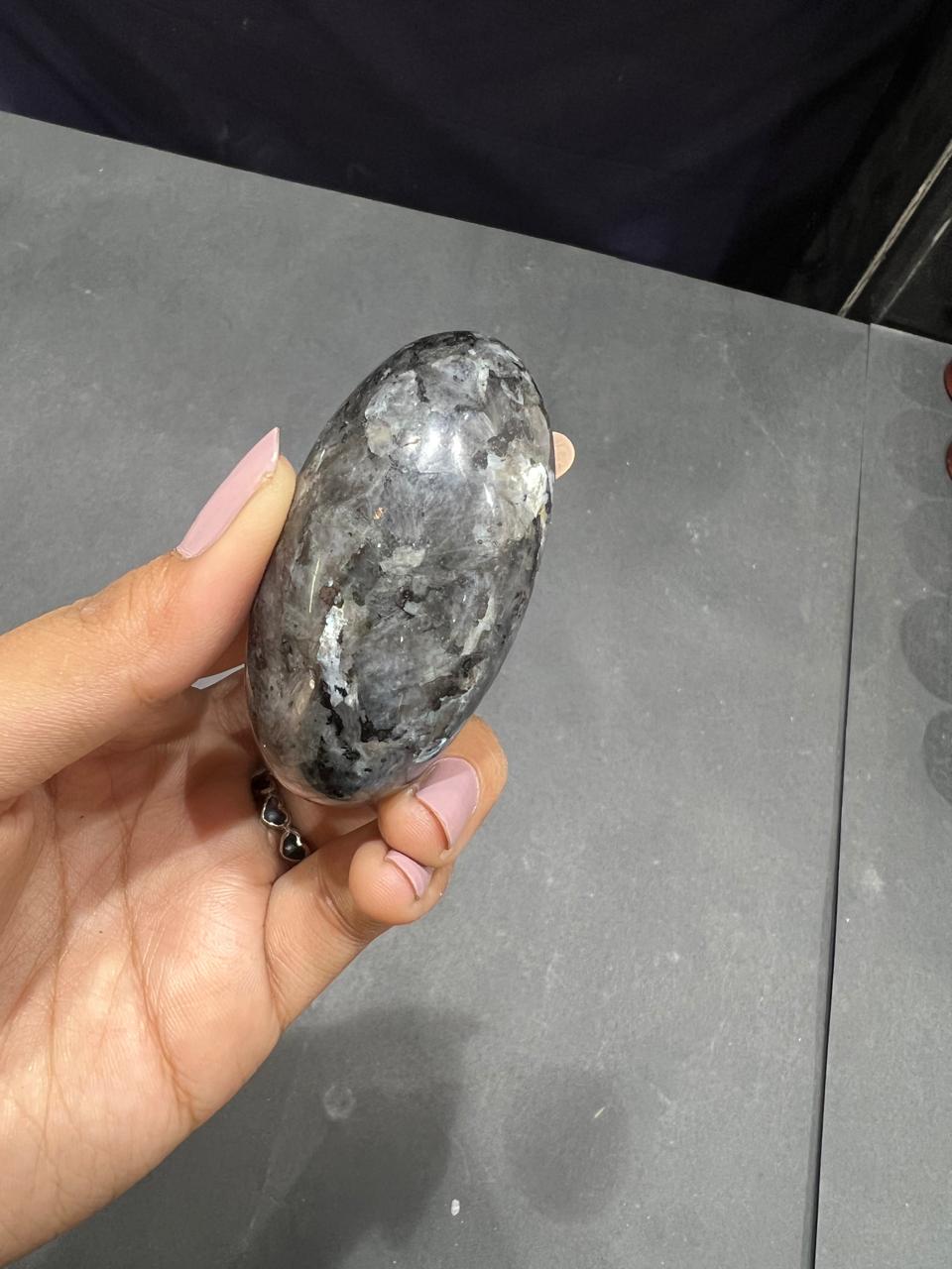 Larvikite Lingam 100g - AEORA ROCKS INDIA -Healing Crystals superstore