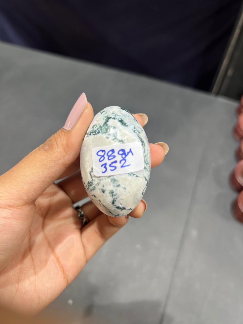 Tree Agate Lingam 88g - AEORA ROCKS INDIA -Healing Crystals superstore