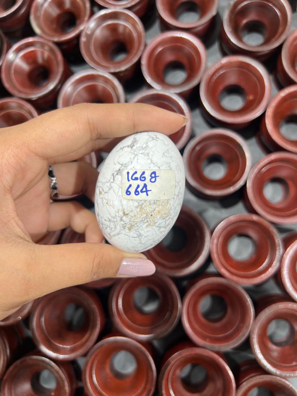 Howalite Lingam 166g - AEORA ROCKS INDIA -Healing Crystals superstore