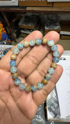 Blue Celesite Bracelet - AEORA ROCKS INDIA -Healing Crystals superstore
