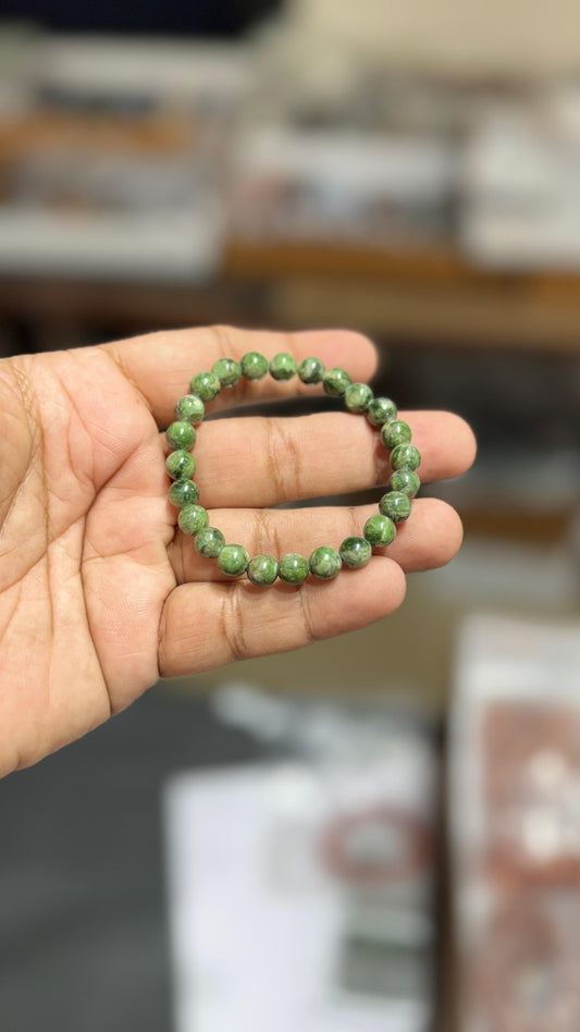 Seraphinite Bracelet 8mm 900/-