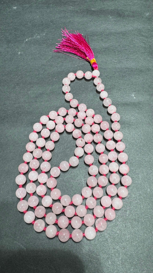 Rose Quartz Jap mala