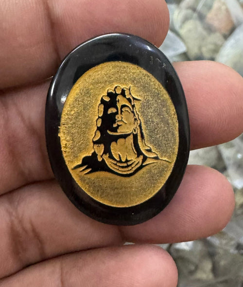 Black Obsidian Shiva Carving - AEORA ROCKS INDIA -Healing Crystals superstore