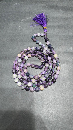 Multi Fluorite Japa Mala - AEORA ROCKS INDIA -Healing Crystals superstore