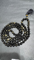 Obsidian Japa Mala - AEORA ROCKS INDIA -Healing Crystals superstore