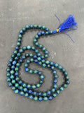 Azurite Malachite Japamala - AEORA ROCKS INDIA -Healing Crystals superstore