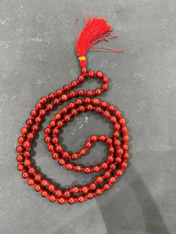 Carnelian Japa Mala - AEORA ROCKS INDIA -Healing Crystals superstore