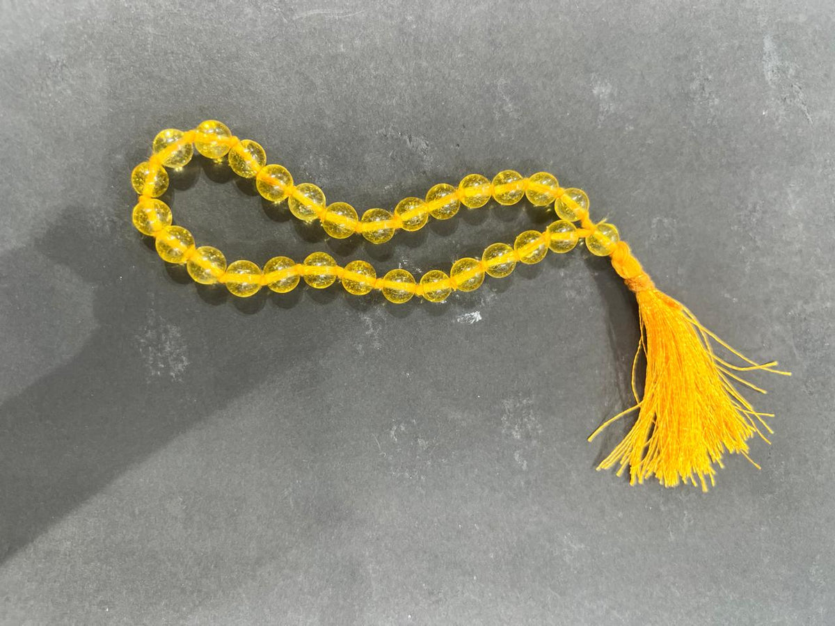 Citrine Jaap Mala - AEORA ROCKS INDIA -Healing Crystals superstore