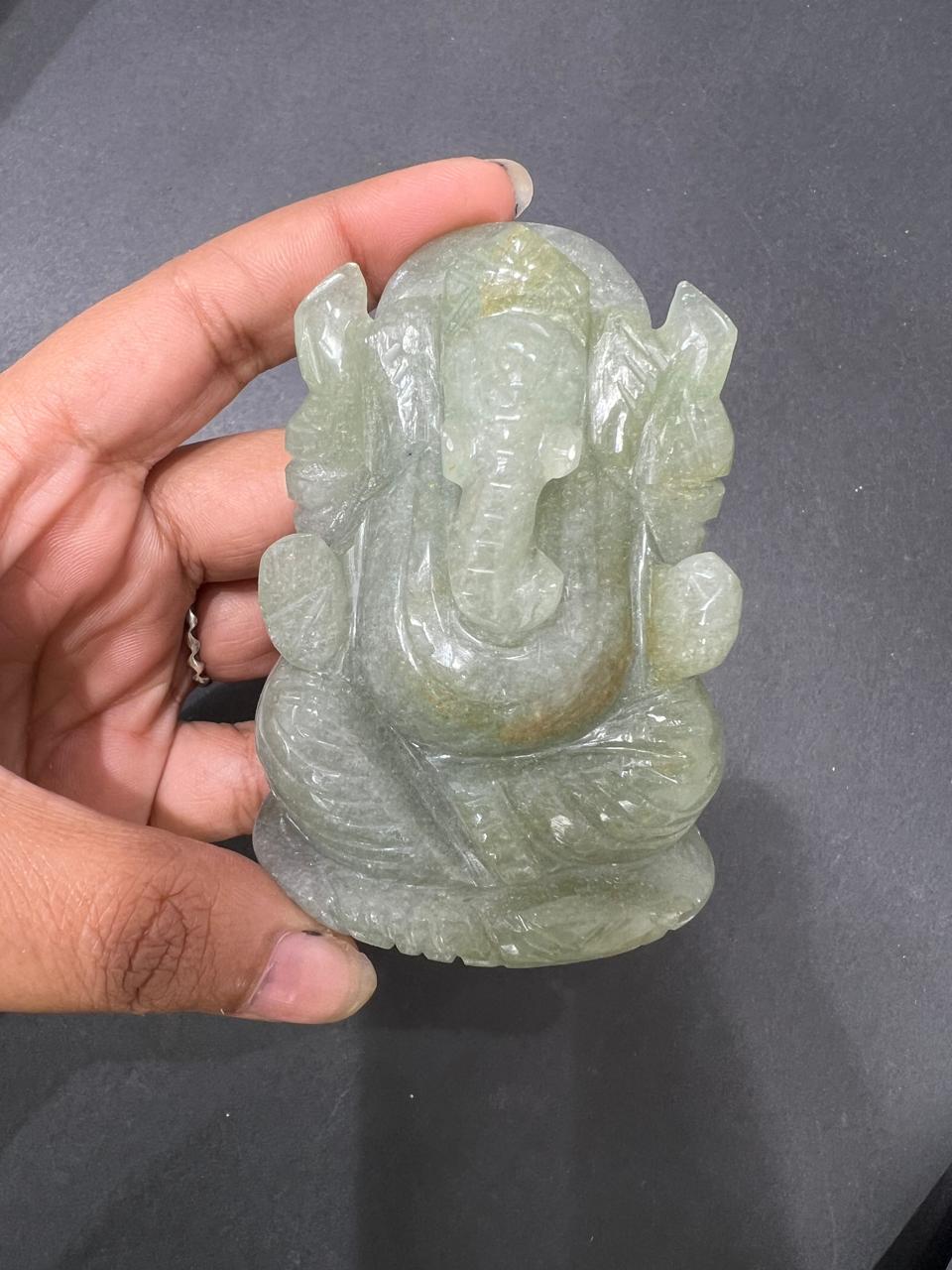Green Aventurine Ganesha - AEORA ROCKS INDIA -Healing Crystals superstore
