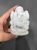Howlite Ganesha - AEORA ROCKS INDIA -Healing Crystals superstore