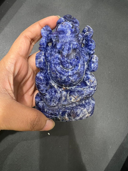Sodalite Ganesha - AEORA ROCKS INDIA -Healing Crystals superstore