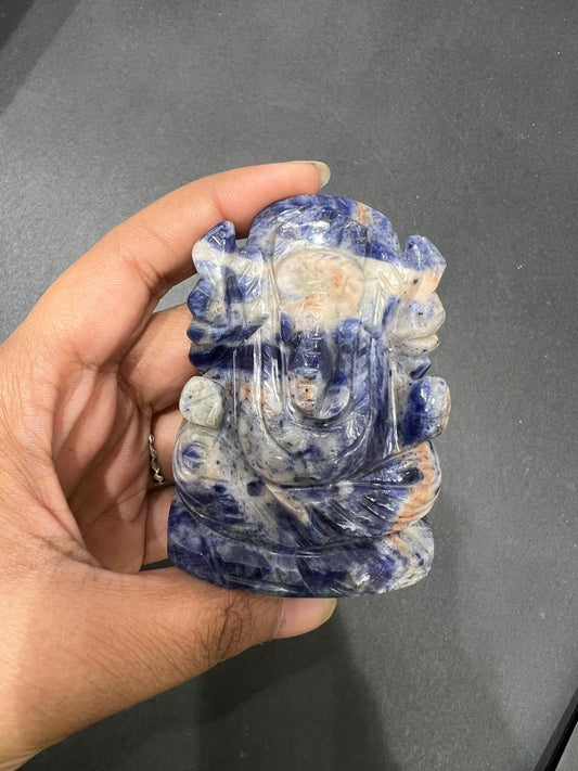 Sodalite Ganesha - AEORA ROCKS INDIA -Healing Crystals superstore