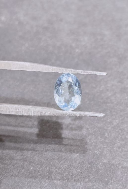 Aquamarine Cut Stone. 0.90 Cts