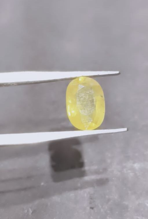 Yellow Sapphire Cut Stone - AEORA ROCKS INDIA -Healing Crystals superstore