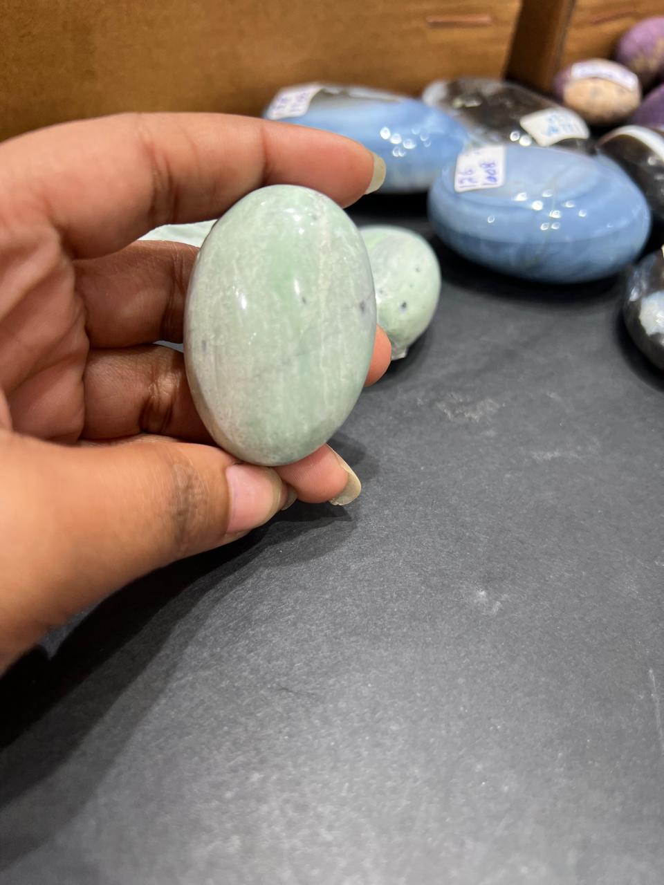 kammererite palm stone - AEORA ROCKS INDIA -Healing Crystals superstore