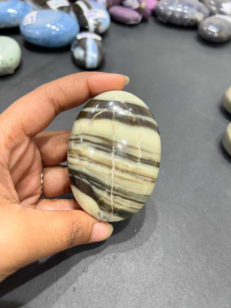 Bounded Infinite Palm Stone - AEORA ROCKS INDIA -Healing Crystals superstore