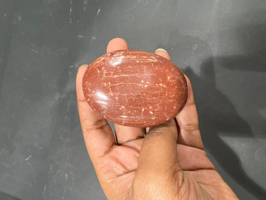 Red Jasper Palm  stone