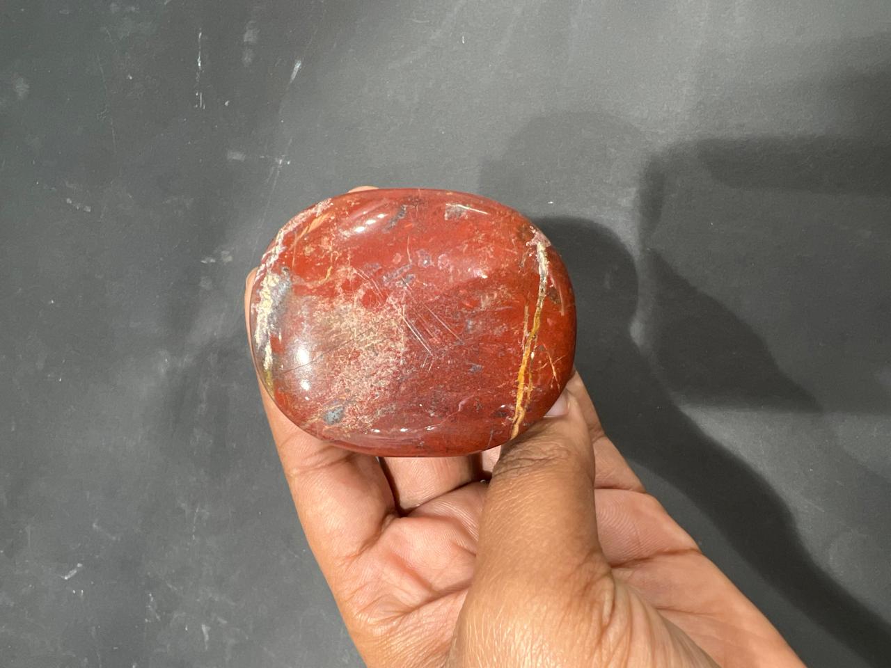 Red Jasper Palm stone