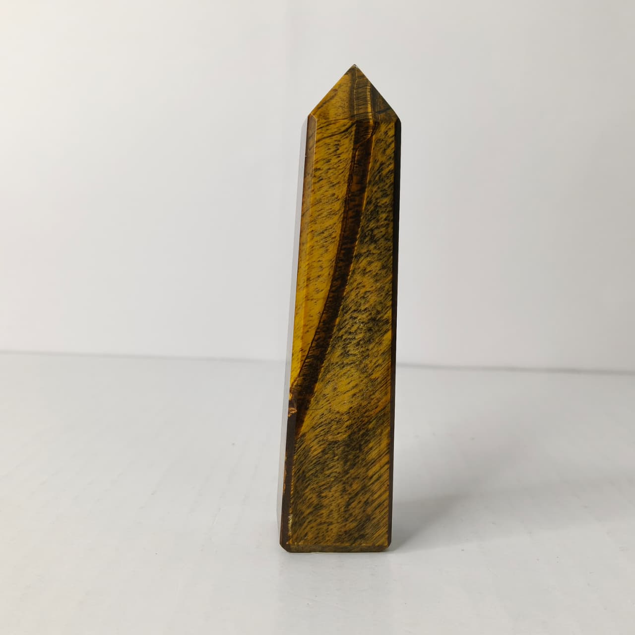 Natural Tiger Eye Tower– Polished Crystal Obelisk