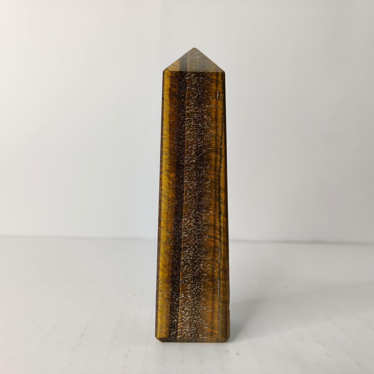 Natural Tiger Eye Tower– Polished Crystal Obelisk