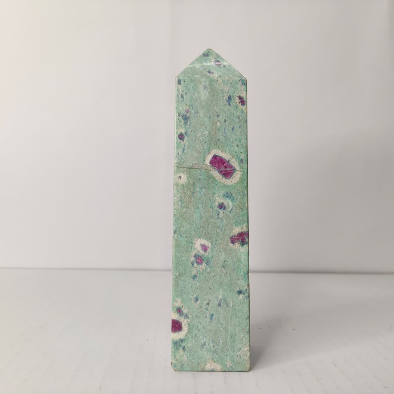 Ruby Fuchsite Tower: Healing, Heart Chakra & Vitality