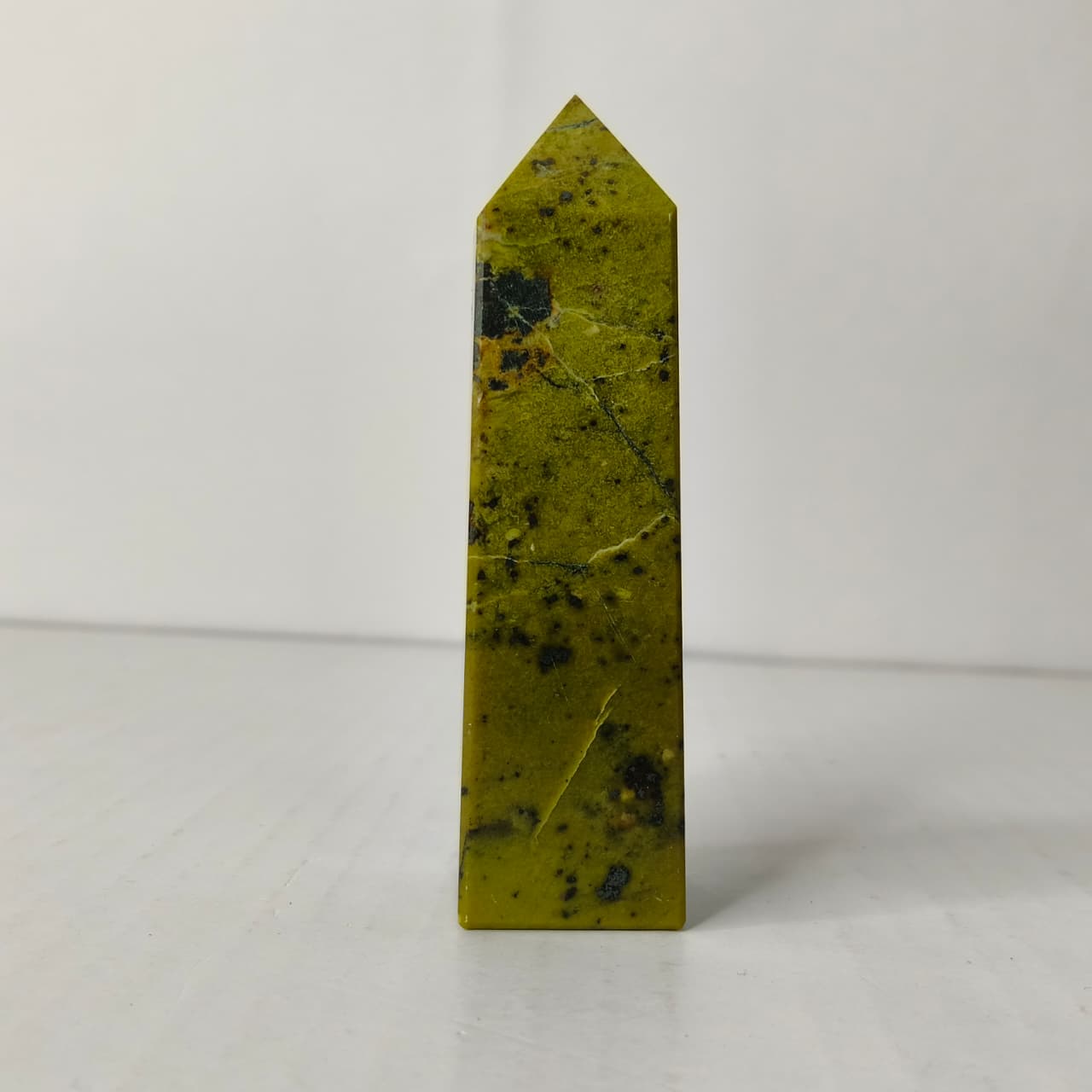 Lizardite Obelisk/Tower: The Stone of New Beginnings – Heart Chakra & Kundalini Healing