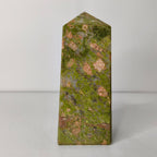 Unakite Obelisk/Tower – Heart Chakra Stone for Emotional Release & Growth - AEORA ROCKS INDIA -Healing Crystals superstore