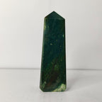 Natural Moss Agate Crystal Tower | Polished Moss Agate Point for Growth, Balance & Healing - AEORA ROCKS INDIA -Healing Crystals superstore