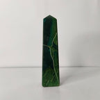 Natural Moss Agate Crystal Tower | Polished Moss Agate Point for Growth, Balance & Healing - AEORA ROCKS INDIA -Healing Crystals superstore