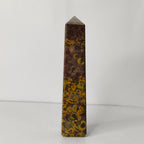 Natural Fruit Jasper Crystal Tower | Polished Fruit Jasper Point for Grounding, Stability & Vital Energy - AEORA ROCKS INDIA -Healing Crystals superstore