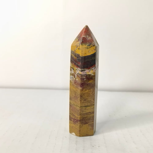 Brecciated Jasper Point Tower – Natural Grounding & Strength Crystal Obelisk - AEORA ROCKS INDIA -Healing Crystals superstore
