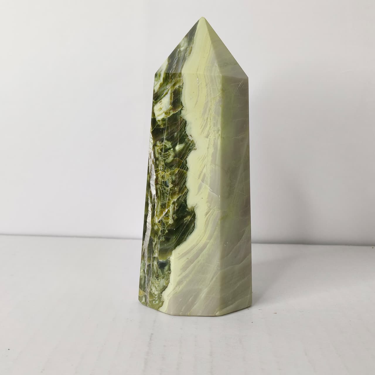 Natural Infinite Stone Big Point Tower – Powerful Healing & Heart Chakra Crystal Obelisk - AEORA ROCKS INDIA -Healing Crystals superstore