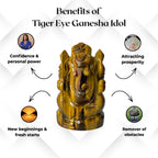 Tiger Eye Ganesha - AEORA ROCKS INDIA -Healing Crystals superstore