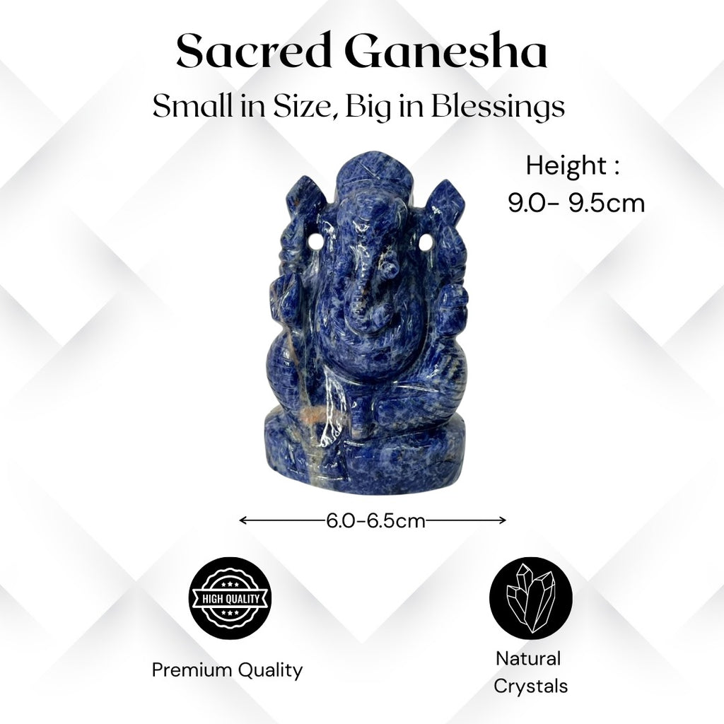 Sodalite Ganesha - AEORA ROCKS INDIA -Healing Crystals superstore