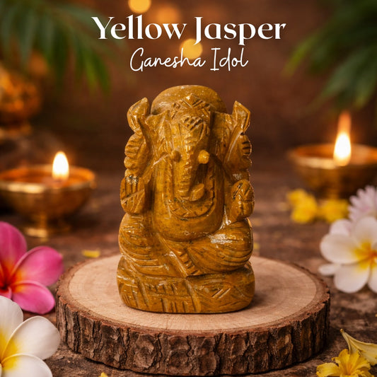Yellow Jasper Ganesha