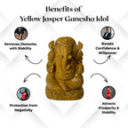 Yellow Jasper Ganesha - AEORA ROCKS INDIA -Healing Crystals superstore