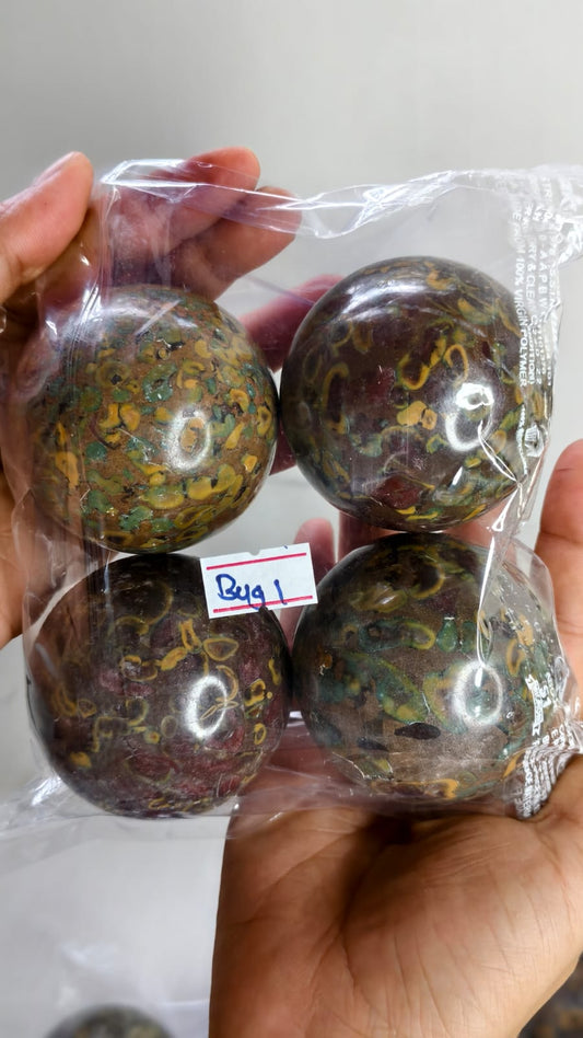 FRUIT JASPER SPHERE BAG 1 - 1 KG, 4 PCS
